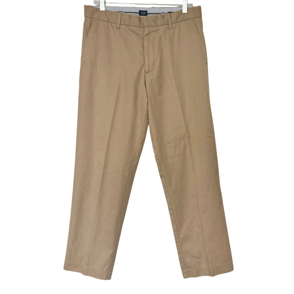 Gap Mens Flat Front Straight Leg Khaki Tailored Chino Pants Relaxed Fit 32x32
